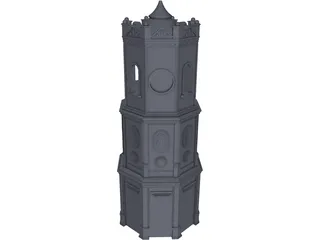 Meydan Saat Sari 3D Model preview
