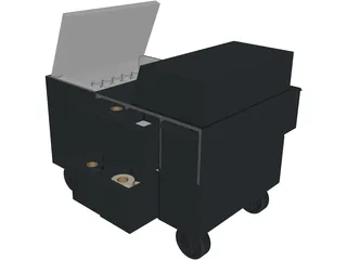 Pull Cart 3D Model preview