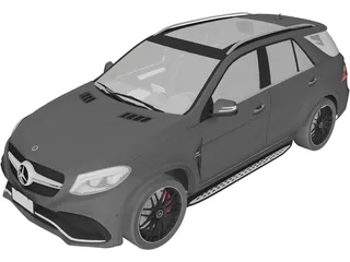 Mercedes-AMG GLE 63 S 4MATIC (2016) 3D Model preview