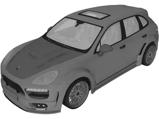 Porsche Cayenne Turbo Hamann (2010) 3D Model preview