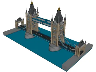 London Tower Bridge 3D Model preview