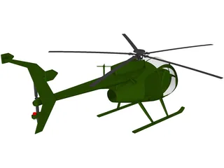 MD Helicopters MH-6 Little Bird 3D Model preview