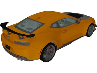 Chevrolet Camaro ZL1 1LE (2018) 3D Model preview