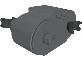 Transfer Case 4x4 3D Model preview