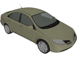 Nissan Primera [P12] (2001) 3D Model preview