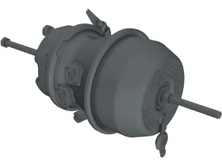 Brake Tristop Cylinder 3D Model preview