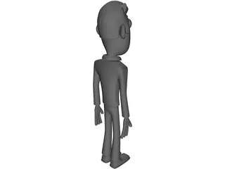 Cartoon Figure Male 3D Model preview