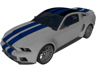 Ford Mustang GT 3D Model preview