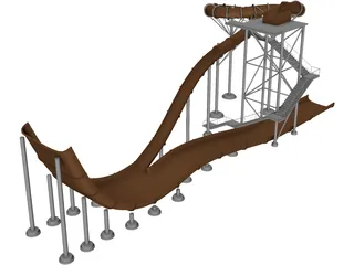 Water Park 3D Model preview