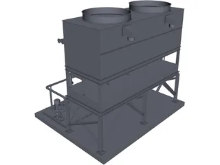 Cooling Water Module 3D Model preview