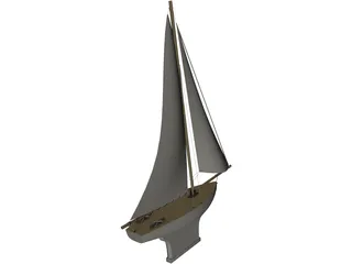 Toy Boat 3D Model preview