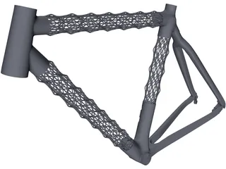 IsoTruss Road Bike Frame 3D Model preview