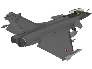 Dassault Rafale 3D Model preview