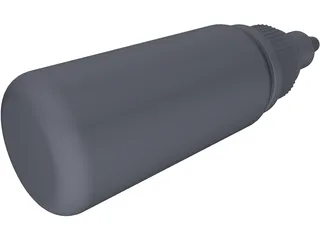 Tattoo Ink Bottle 3D Model preview