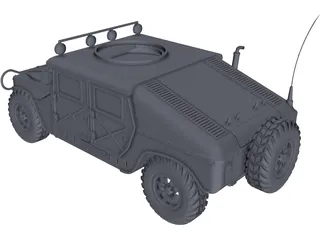 M1151 HMMWV Hummer 3D Model preview