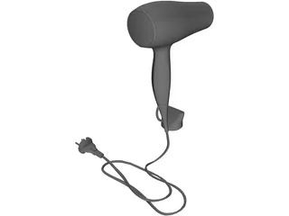 Hairdryer 3D Model preview