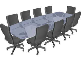 Conference Table 3D Model preview