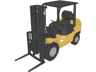 Forklift 3D Model preview
