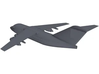 British Aerospace BAe 146 3D Model preview