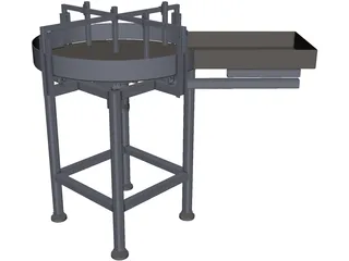 Rotary Table Feeder 3D Model preview