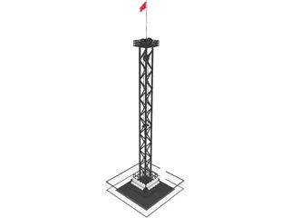 Rail Tower Extreme 3D Model preview