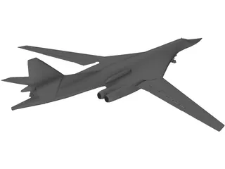Tupolev Tu-160 3D Model preview