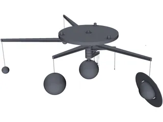 Solar System Layout 3D Model preview