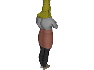 Nebuchadnezzar Statue 3D Model preview