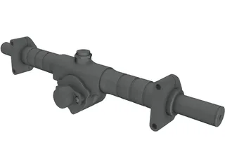 KAZ Technologies FSAE Steering Rack 3D Model preview