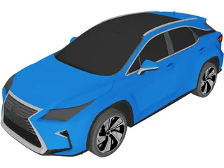 Lexus RX350 (2018) 3D Model preview