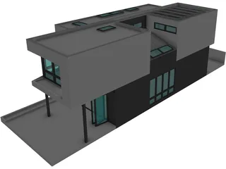 Modern Home 3D Model preview