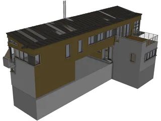 Modern Dwelling 3D Model preview