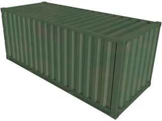 Shipping Container 3D Model preview