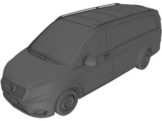 Mercedes-Benz Vito (2016) 3D Model preview
