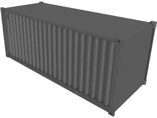 Shipping Container 3D Model preview