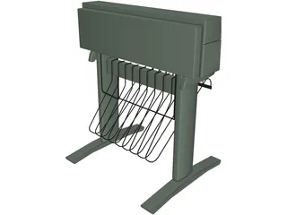 HP450C Plotter 3D Model preview