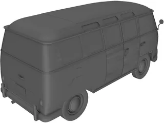Volkswagen T1 Type 2 3D Model preview