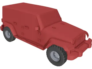 Jeep Wrangler 3D Model preview