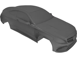 Mercedes-AMG C63 Coupe Body 3D Model preview
