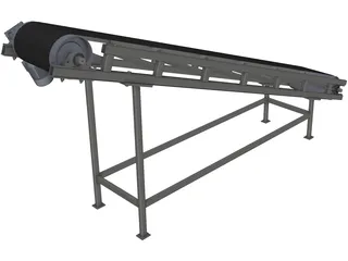 Belt Conveyor 3D Model preview