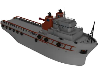 Tugboat 3D Model preview
