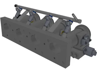 Custom ITB Manifold 3D Model preview