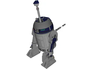 Star Wars R2D2 3D Model preview