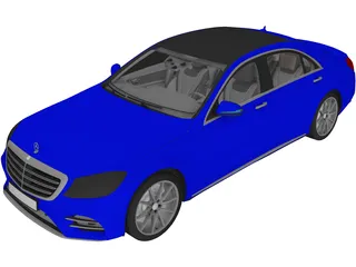 Mercedes-Benz S560 W222 4matic (2018) 3D Model preview