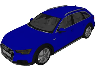 Audi A4 Avant (2018) 3D Model preview