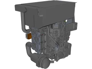 Perkins 403D-15 Engine 3D Model preview