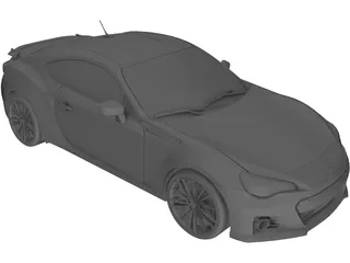 Subaru BRZ 3D Model preview