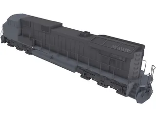 GE Dash 9 3D Model preview
