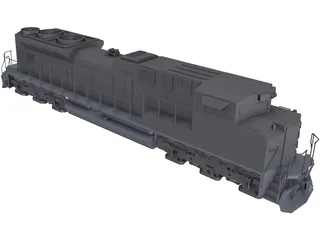 EMD SD70AC 3D Model preview