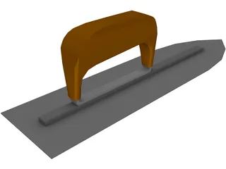 Steel Concrete Finishing Trowel 3D Model preview